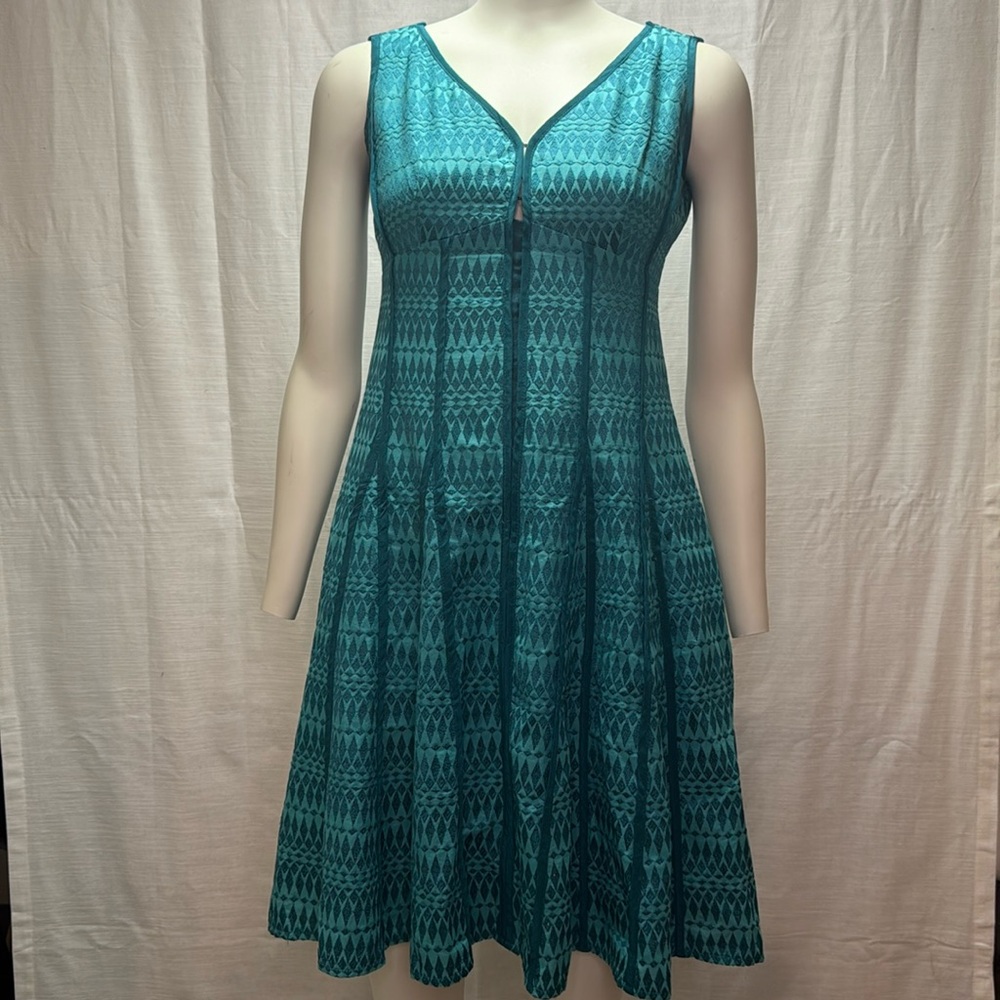 Nanette Lepore Blue Diamond Sleeveless A-Line Dress